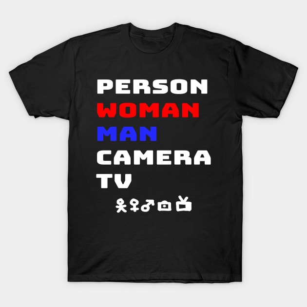 Person Woman Man camera tv T-Shirt by Excela Studio